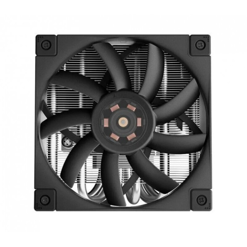 Кулер DEEPCOOL AN600 LGA1700/1200/115X/AM5/AM4 67mm (TDP 180W, PWM, White LED Fan 120mm, 6 тепл. трубок, Copper Base, черный) Ret