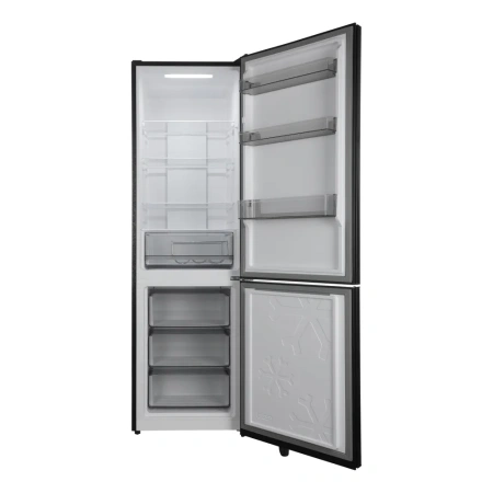 Холодильник Hyundai CC35083F черное стекло черный