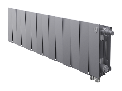 Биметаллический радиатор отопления  Royal Thermo Pianoforte 200 14 Секций Silver Satin Vdr