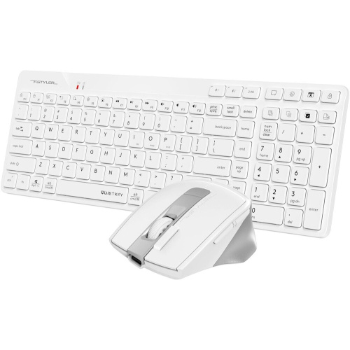 Клавиатура + мышь A4Tech Fstyler FB2800C Air2 White белый/серый