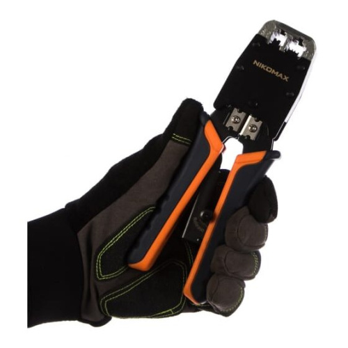 Клещи обжимные NIKOMAX NMC-500R RJ45/8P8C, RJ12/6P6C, RJ11/6P4C