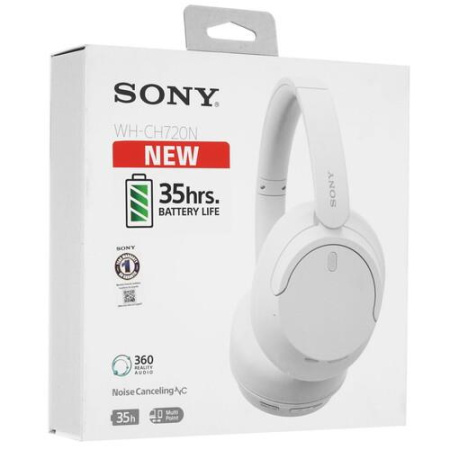 Беспроводные/проводные наушники Sony WH-CH720N белый