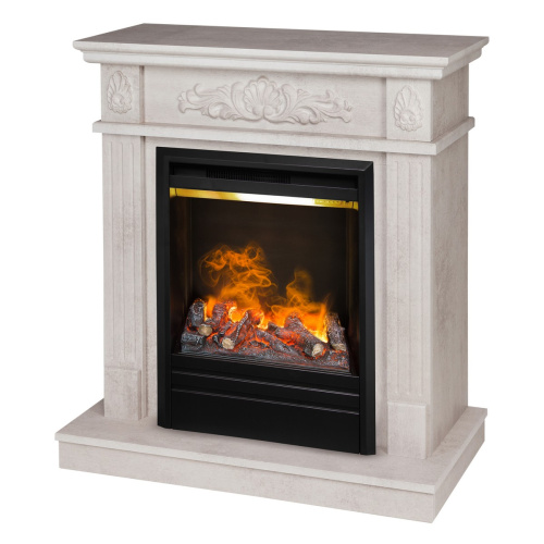 Электрокамин RealFlame Adelaida WT белый камень с очагом Olympic 3D