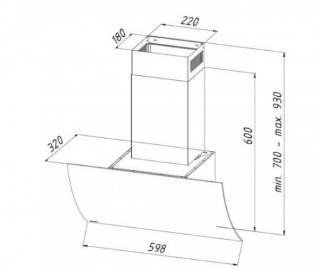 Вытяжка наклонная Akpo WK-11 Clarus белый