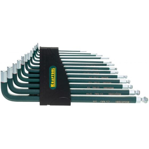 Набор ключей шестигранных KRAFTOOL Industrie (27444-H13) длинных 13 шт.