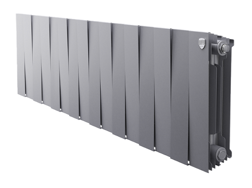 Биметаллический радиатор отопления  Royal Thermo Pianoforte 300 16 Секций Silver Satin