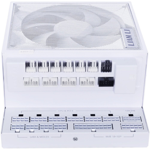 Блок питания Lian Li EG1000G (G9P.EG1000G.WH00.RU) / White / ATX 3.1, 1000W, 80 Plus Gold, PCIe 5.1, APFC, USB/Fan HUB, 120mm FDB Fan, Fully Modular