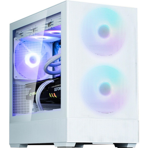 Корпус ZALMAN P30 Air, mATX, White, Window, 2xCombo (3.5'' or 2.5''), 3x2.5", 1xUSB Type-C, 1xUSB3.0, Front 2x140mm ARGB, Rear 1x140mm ARGB