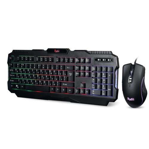 Комплект Smartbuy Rush Shotgun черный SBC-307728G-K клавиатура + мышь+ коврик