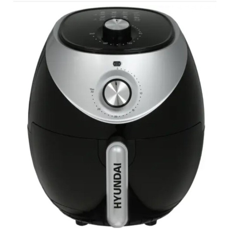 Аэрогриль Hyundai HYF-3456 черный/серебристый