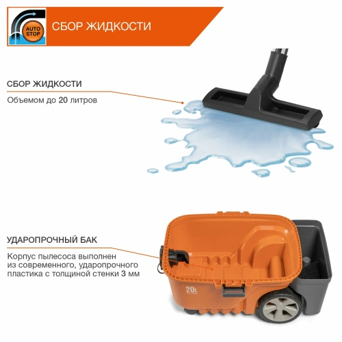 Строительный пылесос DAEWOO DAVC 2000S