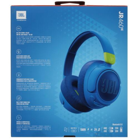 Беспроводные/проводные наушники JBL JR 460NC синий
