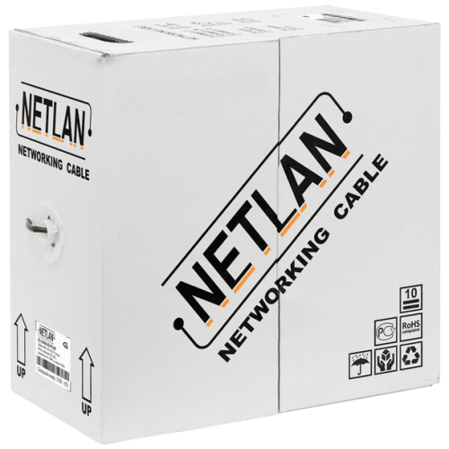 Кабель Netlan EC-UU004-5E-LSZH-OR U/UTP 4 пары категория 5e внутренний LSZH оранжевый 305м