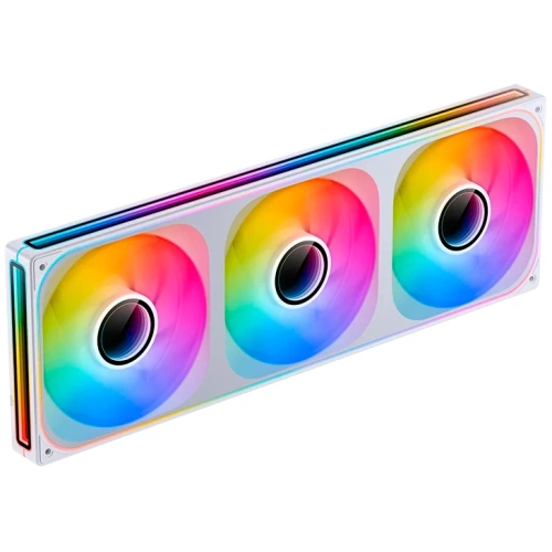 Вентилятор JONSBO ZA-420W (3 in 1) 140х140х28мм (PWM, ARGB LED, 700-1800об/мин, белый) Retail