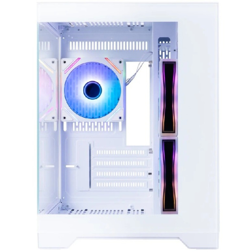Корпус 1STPLAYER Megaview MV6-TP ARGB White (MV6-TP-WH-2FC7R-W-1FC7-W) / mATX / 3x120mm ARGB fans