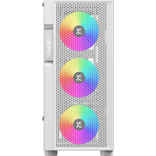 Корпус XASTRA A302 4FRGB White (A302-WH-FC120FRGB-4F-GL) ATX/Mesh/ tempered glass / 4x120mm FC120-FRGB fans