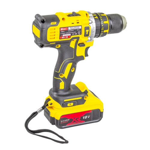 Дрель-шуруповерт EDON AD-18М желтый/черный 27684