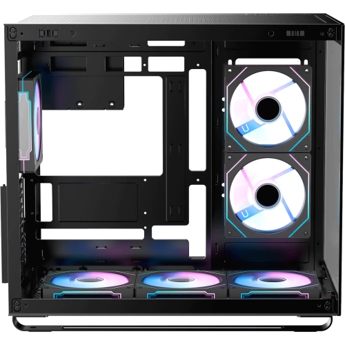 Корпус Ocypus Iota C70 BK ARGB, ATX, Type-C(3.1)*1, USB3.0*2, Bottom 3x120mm ARGB, Rear 1x120mm ARGB, MB side 2x120mm ARGB