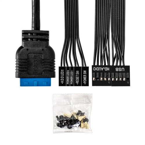 Корпус Exegate BAA-308U2 (EX297994RUS) Minitower (mATX, без БП, 1*USB+2*USB3.0, HD Audio, черный)