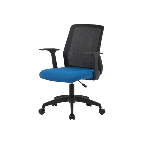 Кресло Cactus CS-MC222-BKBL черный сиденье темно-синий