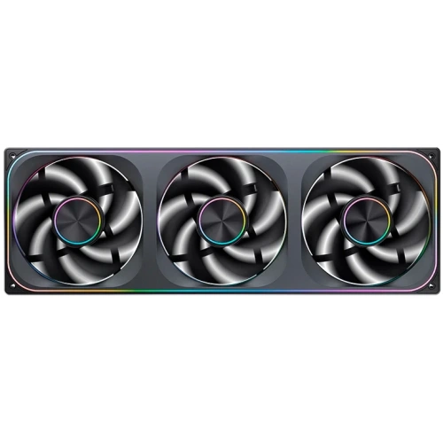 Вентилятор JONSBO ZA-420BR (3 in 1) 140х140х28мм Reverse (PWM, ARGB LED, 700-1500об/мин, черный) Retail