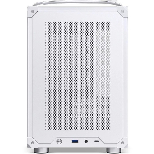Корпус JONSBO C6-ITX White без БП ITX БП, боковая панель из закаленного стекла, mini-ITX, белый
