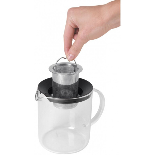 Чайник заварочный Rondell Klar RDS-1233 1л прозрачный/черный