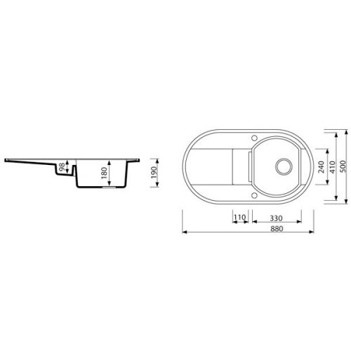 Кухонная мойка Marmorin Otago 505 513 006 White