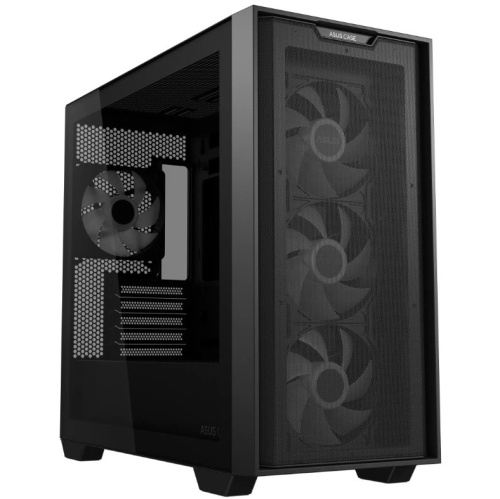 Корпус ASUS A21 Plus TG ARGB Black-SI ARGB (90DC00H0-B19010) Fans/BLK/EPS