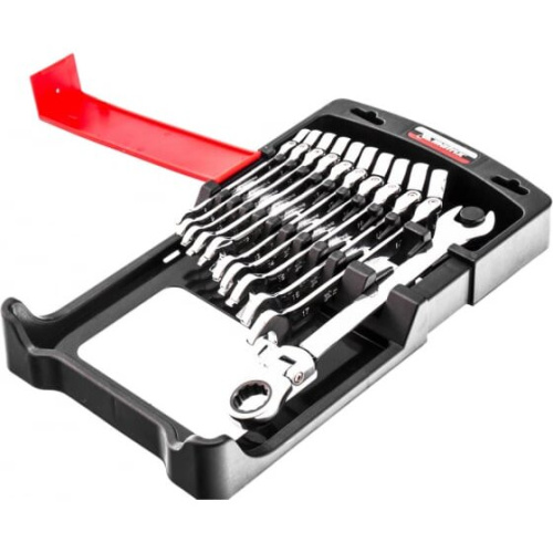 Набор ключей комбинированных MATRIX 14796 трещоточных шарнирных 11шт.