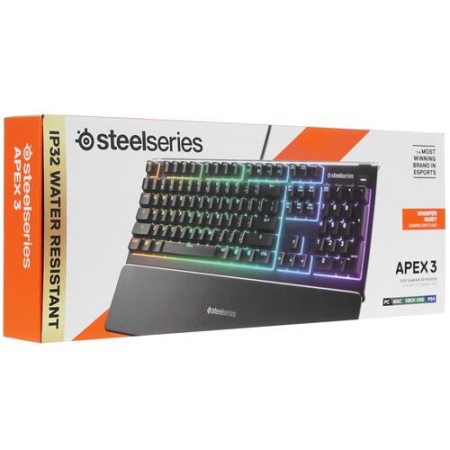 Клавиатура  проводная SteelSeries Apex 3