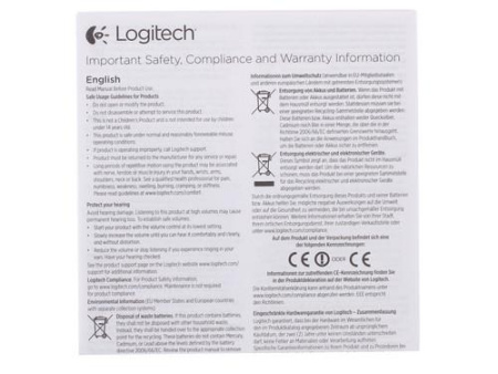 Проводные наушники Logitech H340  черный 2016
