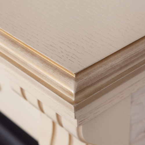 Электрокамин RealFlame Athena WT белый дуб с золотой патиной с очагом 3D Oregan