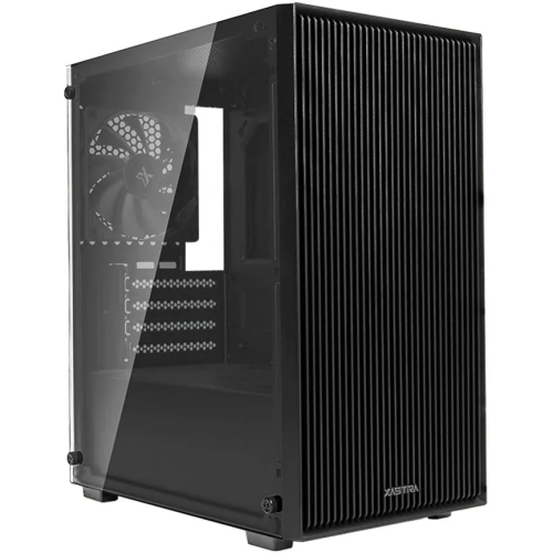Корпус XASTRA A307M 3BK Black (A307M-3FC12BK) mATX/Mesh/ tempered glass / 3x120mm PWM FC black fans