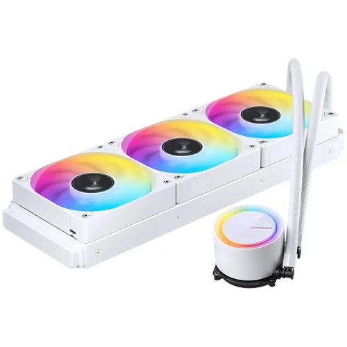 СВО JONSBO TG-360 White (300W, 360mm, ARGB/ Fans 3x120mm, 66.19CFM, 35.4dBA, 1800RPM)