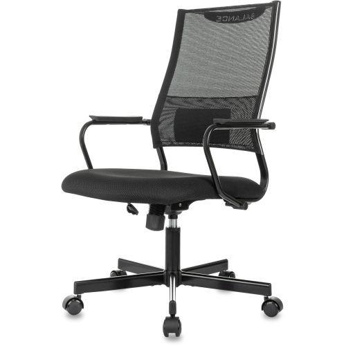 Кресло руководителя Бюрократ CH Balance черный Elastic-102 TW-11 сетка/ткань крестов. металл черный