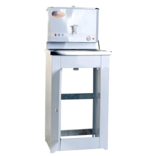 Умывальник дачный Вихрь КОМФОРТ с подогревом, нержавеющая мойка, белый (74/4/6)