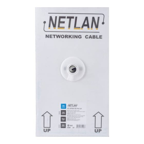 Витая пара NETLAN EC-UF004-5E-PVC-GY серый