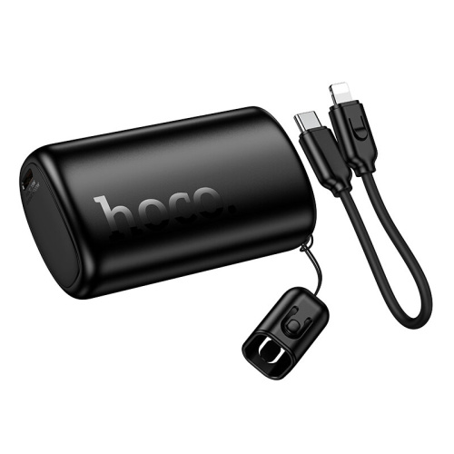 Аккумулятор внешний резервный HOCO Q50 Victory PD20W power bank with cable 10000mAh черный
