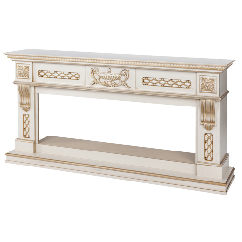 Портал каминный из МДФ линейный RealFlame Corsica 50 белый, белый дуб