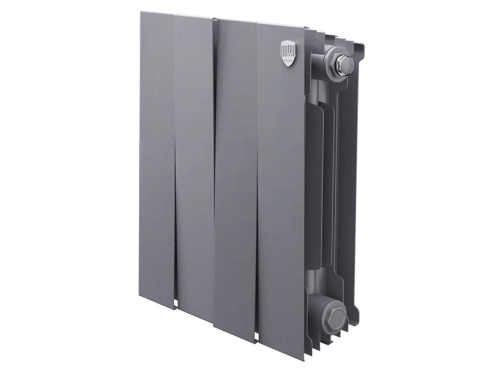 Биметаллический радиатор отопления  Royal Thermo Pianoforte 300 4 Секции Silver Satin