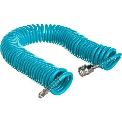 Шланг STELS Basf 57007 полиуретановый спиральный профессиональный 10м, с быстросъемными соединениями