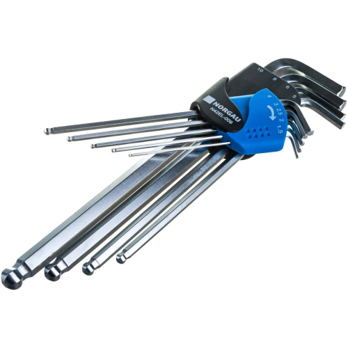 Набор ключей шестигранных NORGAU N42EL-009 061007809 9 шт