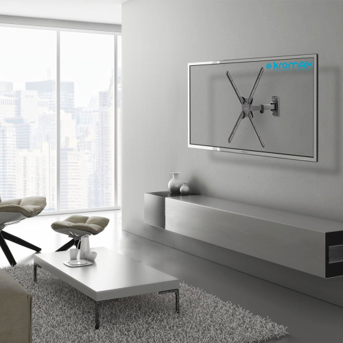 Кронштейн для телевизора Kromax Corbel-6 черный 22"-65" макс.30кг настенный поворот и наклон