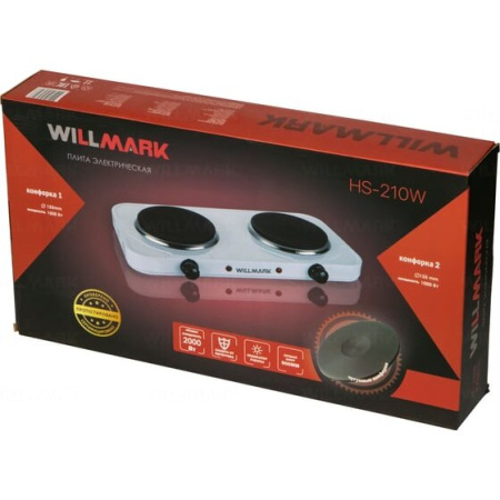Настольная плита WILLMARK HS-210W белый