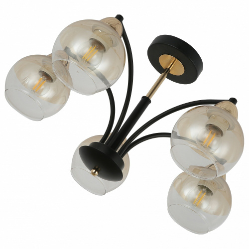 Люстра HIPER (H178-5) 5E2760Вт black/gold
