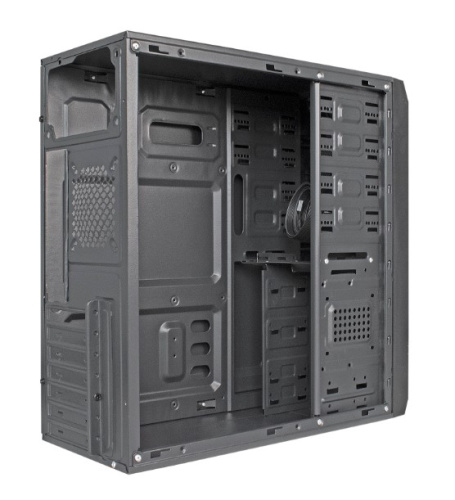 Корпус ExeGate XP-401 Black EX283729RUS ATX, без БП, 2xUSB, Audio