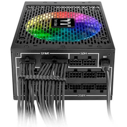 Блок питания Thermaltake Toughpower iRGB Plus (PS-TPI-1250F3FDTE-1)1250W Titanium/Fully Modular/Riing Duo/Digital/80 Plus Titanium/EU
