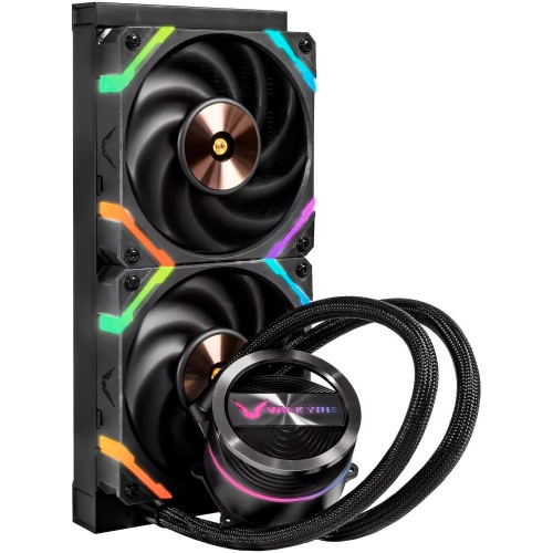 СВО Valkyrie Dragonfang 240 Black (HW GL240) / 2x120mm ARGB fans, 800-2150RPM, 80CFM, 29dBA, 250W TDP