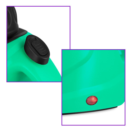 Пароочиститель KITFORT КТ-9138-2 черно-зеленый